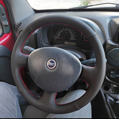 Fiat Doblo 2005-2010 Araca Özel Direksiyon Kılıfı (noktalı Düz)