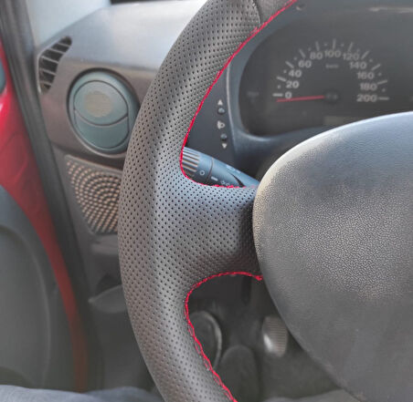 Fiat Doblo 2005-2010 Araca Özel Direksiyon Kılıfı (noktalı Düz)