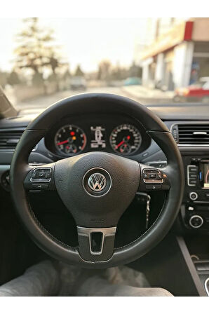 Volkswagen Jetta 2011-2014 Araca Özel Direksiyon Kılıfı (DERİSİ SÖKÜLÜP YAPILMASI GEREKİYOR)