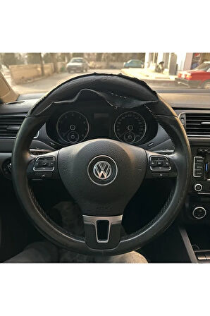 Volkswagen Jetta 2011-2014 Araca Özel Direksiyon Kılıfı (DERİSİ SÖKÜLÜP YAPILMASI GEREKİYOR)