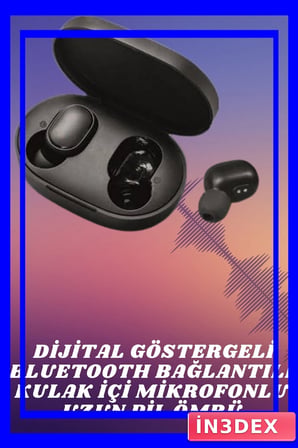 Kablosuz Kulak İçi Bluetooth Stereo Dokunmatik Kontrollü Kulaklık