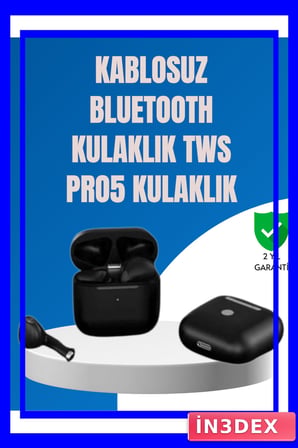 TWS Pro 5 Bluetooth Kulaklık Ergonomik Müzik ve Çağrı Deneyimi