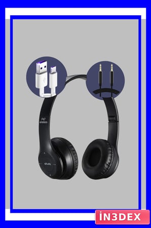 Kablolu ve Kablosuz Kullanımlı Stereo Bluetooth Kulaklık