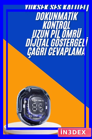 Bluetooth 5.3 Kulak İçi Kulaklık ANC ENC Şarj Göstergeli