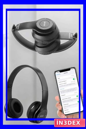 P47 Kablosuz Bluetooth Kulaklık Ayarlanabilir Kafa Bantlı Model