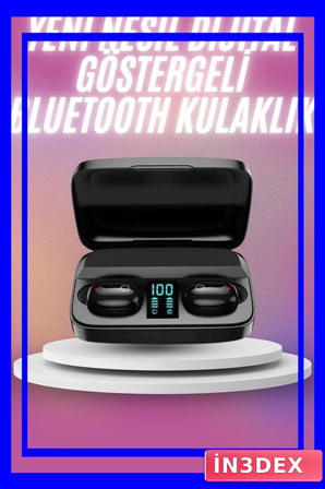 Bluetooth 5.0 Kablosuz Kulaklık LED Göstergeli Şarj Kutulu TWS A10s