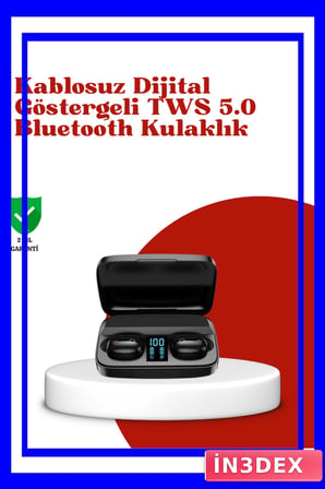 Dokunmatik Kontrollü Bluetooth V5.0 Kulaklık ve Şarj Kutulu Set