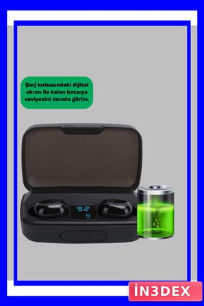 Dokunmatik Kontrollü Bluetooth V5.0 Kulaklık ve Şarj Kutulu Set