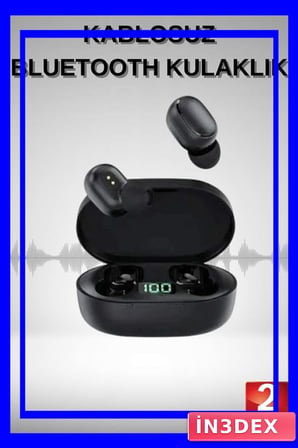 Bluetooth Kulaklık Dijital Göstergeli Yüksek Ses Kaliteli Uzun Pil Ömürlü