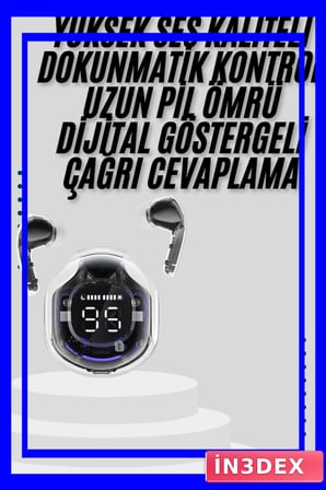 2025 Model Bluetooth 5.3 Kablosuz Kulaklık ANC ENC Destekli Stereo