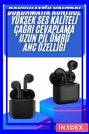 TWS Pro5 Kablosuz Bluetooth Kulaklık ANC Destekli Dokunmatik Kontrol