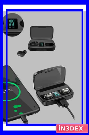 Bluetooth 5.0 Parmak Dokunmatik Kontrol Kablosuz Kulaklık Seti