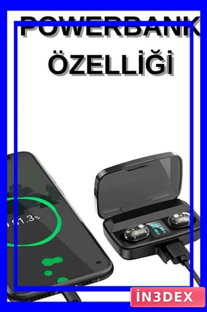 A10s TWS Kablosuz Bluetooth 5.0 Kulaklık Dijital Göstergeli Kulaklık