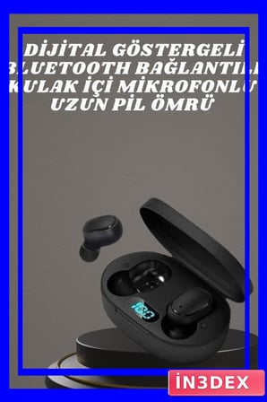 Dokunmatik Kontrollü Dijital Göstergeli Kablosuz Bluetooth Kulaklık