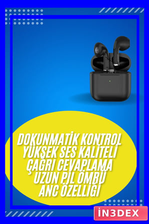 Mikrofonlu Dokunmatik Kontrollü Silikonsuz Bluetooth Kulaklık