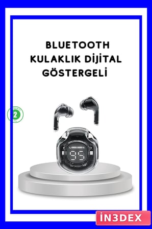 Bluetooth 5.3 Kablosuz HiFi Stereo Kulaklık Dijital Ekranlı Tasarım