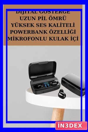 A10s TWS Bluetooth 5.0 Kablosuz Kulaklık Dokunmatik Kontrol Paneli
