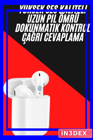 Yeni Nesil Çift Mikrofonlu Dokunmatik Kablosuz Bluetooth Kulaklık