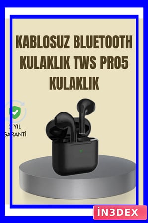 Bluetooth 5.1 Teknolojili TWS Pro 5 Kablosuz Kulaklık Modeli