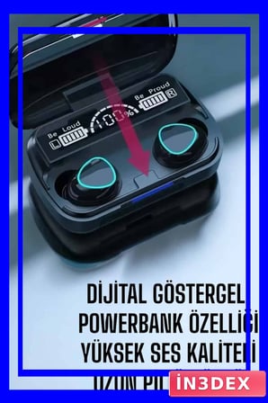 Bluetooth Bağlantılı Suya Dayanıklı Kablosuz Kulaklık Extra Bass