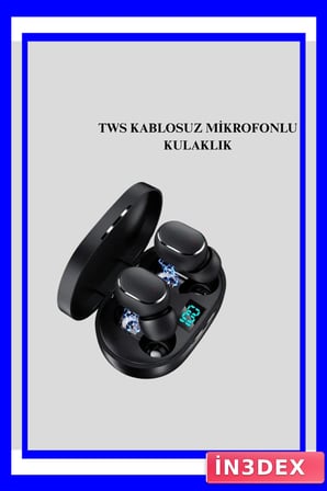 TWS Kablosuz Bluetooth Kulaklık Dijital Göstergeli Kulak İçi Model
