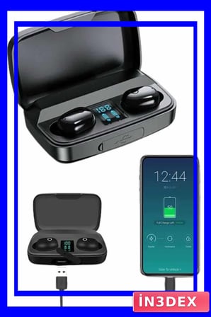 Dijital Göstergeli TWS 5.0 Bluetooth Kulaklık Çağrı Destekli