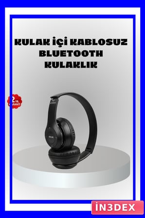 P47 Bluetooth 5.0 Kablosuz Kulaklık TF Kart ve Mikrofon Desteği