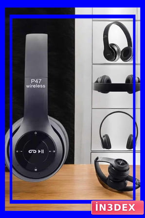 P47 Kablosuz Bluetooth Kulaklık Ekstra Bass ve Çok Yönlü Kullanım