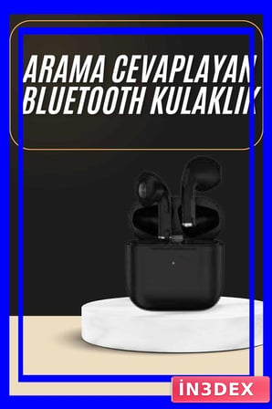Silikonsuz Tasarımlı Mikrofonlu Bluetooth Dokunmatik Kulaklık