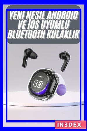 ANC ve ENC Teknolojili Bluetooth 5.3 Şarj Göstergeli Kulak İçi Kulaklık