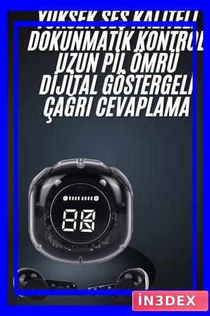 Ultrapods Led Göstergeli ANC Destekli Bluetooth 5.3 Kulaklığı