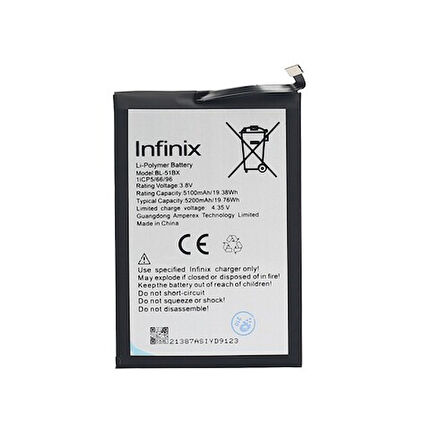 İnfinix Note 8 Batarya Pil Bl-51bx