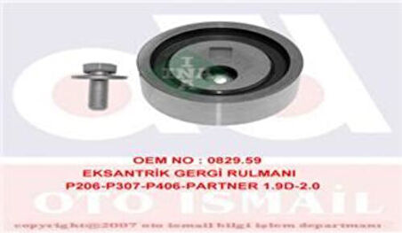 Ina 531078010 Eksantrik Gergi Rulmanı P206 306 307 406 607 Partner Berlıngo Jumpy Xsara Scudo Expert 1.9D 2.0Hdı