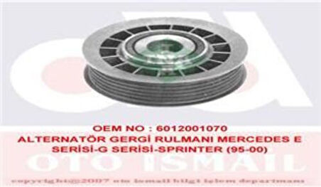 Ina 532002710 Kayış Gergi Rulmanı Kanallı W202 93>00 W124 93>95 W210 95>97 C140 92>99 R129 93>00