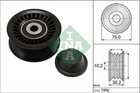 Ina 532066810 Alternatör V Kayış Gergi Rulmanı Nıssan Qashqaı 1.2 2013> Juke 1.2 Mıcra 0.9 2014>Pulsar 1.2 2014>Renault Clıo IV 13 Megane IV 16 Scenıc III IV 12