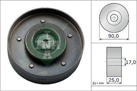Ina 532069410 V Kayış Gergi Rulmanı T5 T6 T7 12>19 A4 08>12 A5 10>11 Q5 09>11