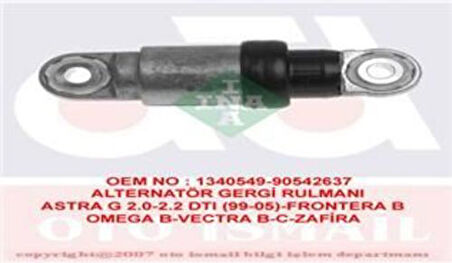 Ina 533007110 Alternatör Gergi Rulmanı Tıtresım Amortisörlu Astra F G Vectra B C Omega B Zafıra 2.0Dtı 2.2Dtı