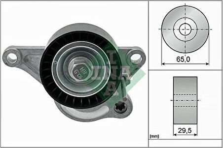 Ina 534028110 Alternatör V Kayış Gergi Rulmanı Kutuklu Nıssan Navara 2.3 Dcı 2015 > Master III Trafıc III Logan III Koleos Nıssan Xtraıl 2.0 M8