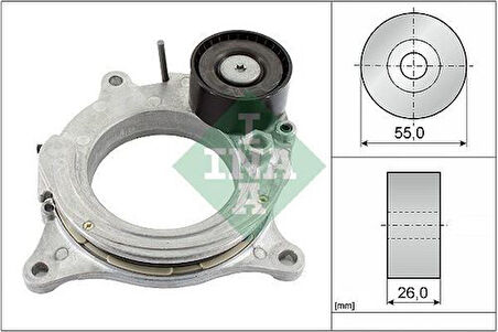 Ina 534069210 Kayış Gergi Rulmanı Kutuklu Bmw B37 B57 N47 F20 G30 G11 G14 G01 G02 G06