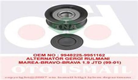 Ina 535002310 Alternatör Gergi Rulmanı Doblo Brava Punto Lancıa Alfa Romeo 1.9Jtd