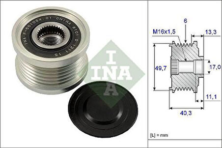 Ina 535009310 Alternatör Rulmanı Xtraıl 2.0 2007-2012