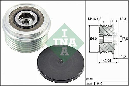Ina 535028510 Alternatör Rulmanı Land Rover Dıscovery Sport Range Evoque