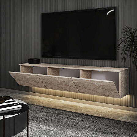 TV Sehpası Duvara Asma Norm Traverten 160 cm