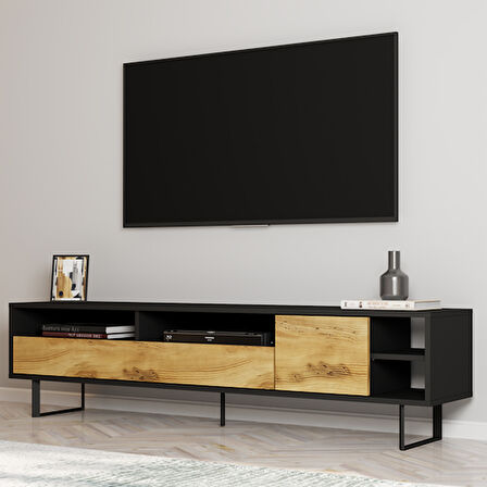 TV Sehpası Vega Siyah Kilim 180 cm