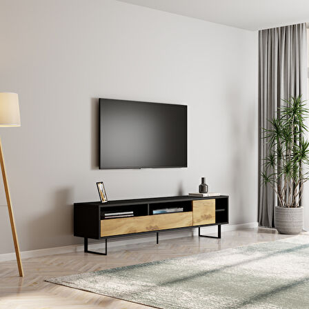 TV Sehpası Vega Siyah Kilim 180 cm