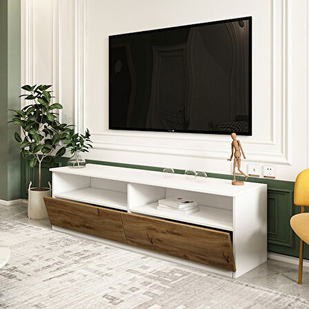 TV Sehpası Optik Beyaz Kilim 144 cm