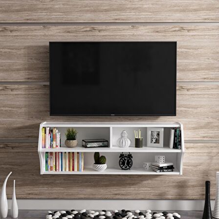 TV Sehpası Sümbül Beyaz 124 cm