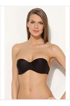 2550 Dolgusuz Straplez Sırtı Şeffaf Sütyen