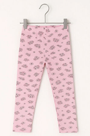 2'li Kışlık Şardonlu Baskılı Çocuk Tayt Seti - Sıcak ve Esnek