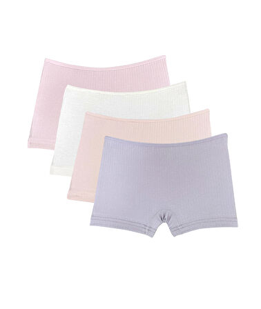 İncili 3'lü Set Kız Çocuk Boxer Raporlu Ribana